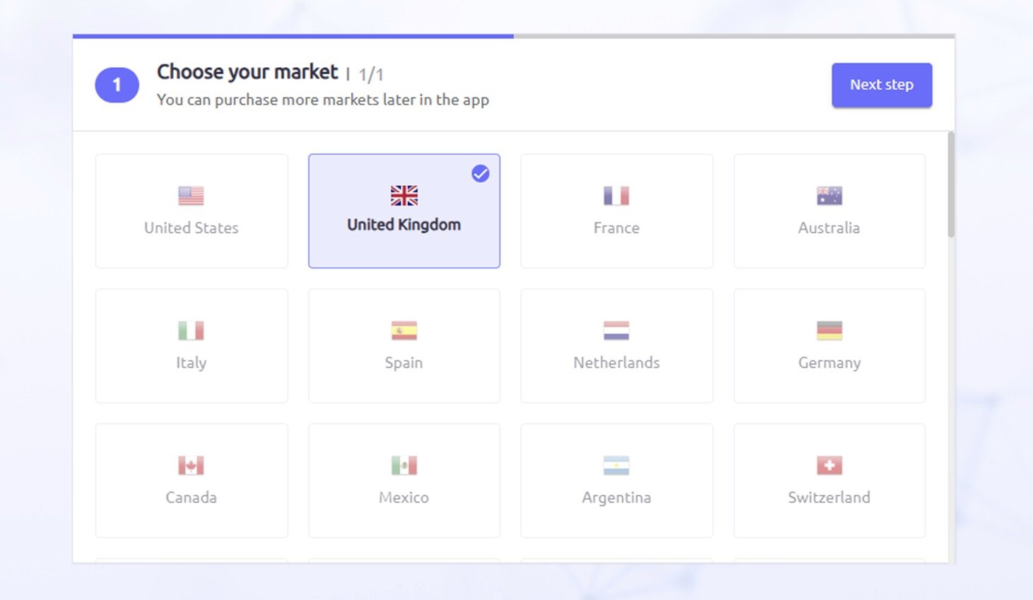 Selecting your market in AdClarity &mdash; Advertising Intelligence