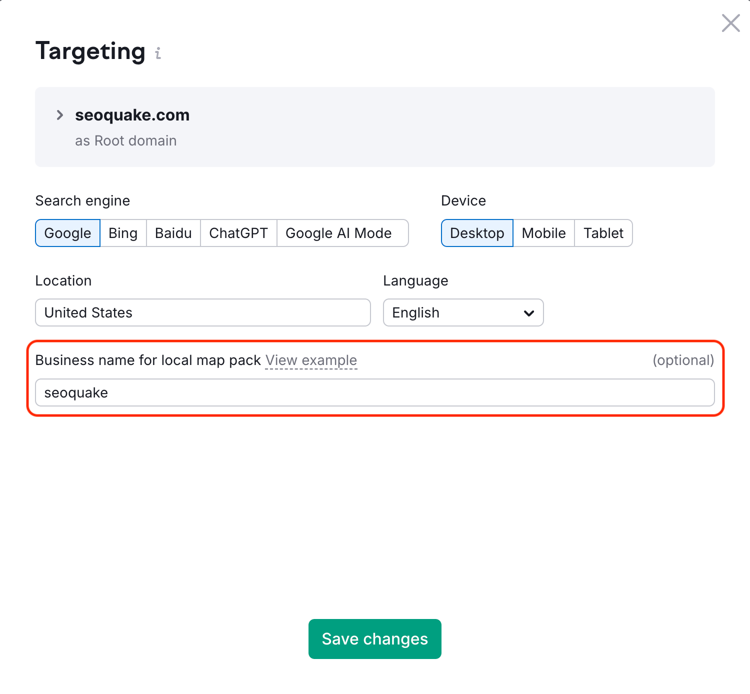 Position Tracking business name