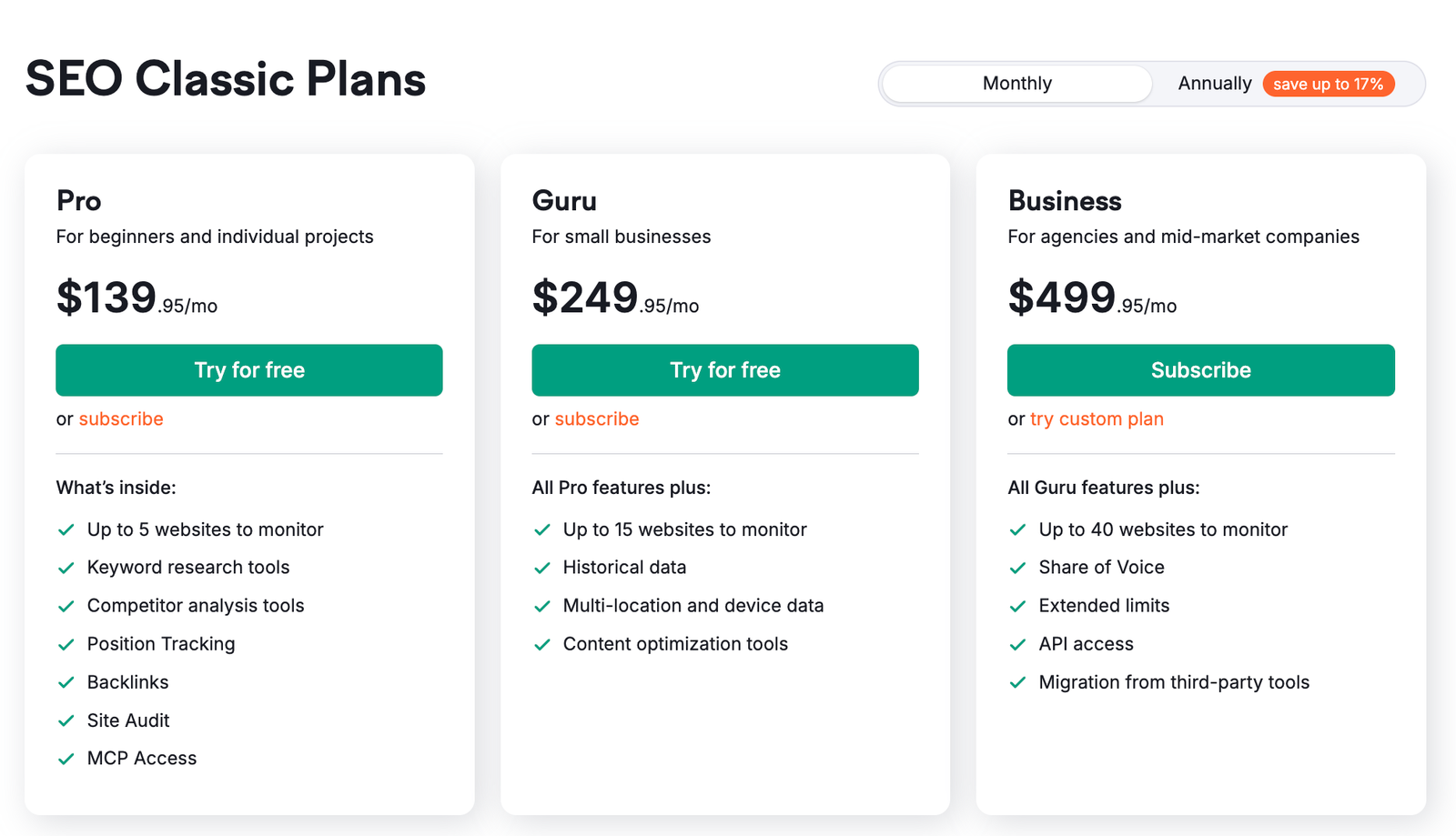 Semrush Plans Comparison: Semrush One vs SEO Toolkit image 2