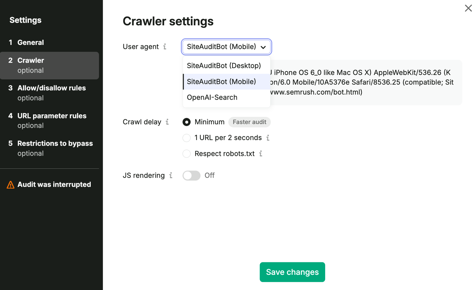 AI Search Health in Site Audit image 2